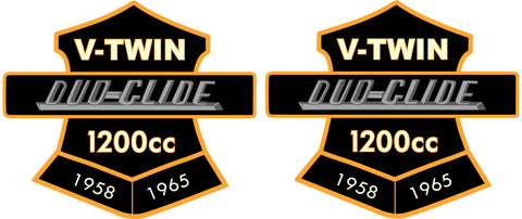 1958-1965 Style Duo Glide Patches - V-Twin Mfg.