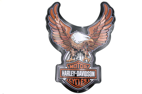 Harley Davidson Bar & Shield Eagle Tin Sign - V-Twin Mfg.