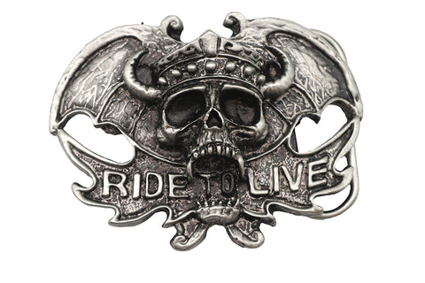 Ride To Live Belt Buckle - V-Twin Mfg.