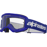 ALPINESTARS GOGGLES Vision 3 Goggle - Wordmark - Blue - Clear Lens 5103325-7189
