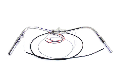 Spring Fork Handlebar Assembly Chrome - V-Twin Mfg.