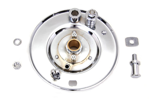 Front Brake Backing Plate Chrome - V-Twin Mfg.