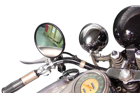 Spring Fork Black 5 inch Mirror - V-Twin Mfg.
