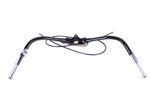 Spring Fork Handlebar Assembly Black - V-Twin Mfg.