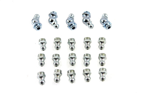 Alemite Grease Fitting Set White Zinc - V-Twin Mfg.