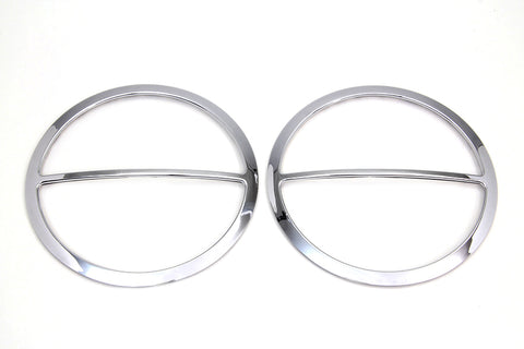 Chrome Cross Bar Front Speaker Grill Set - V-Twin Mfg.