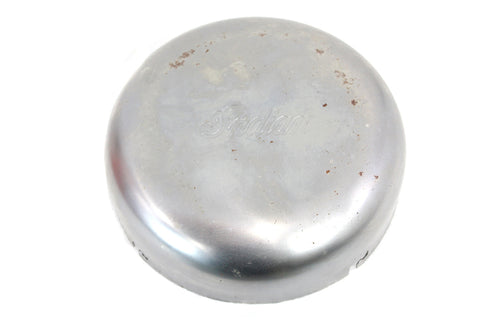 7 inch Script Air Cleaner Cover Raw - V-Twin Mfg.