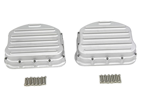 Full Finned Panhead Rocker Box Cover Set - V-Twin Mfg.