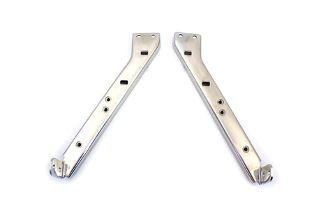 Chrome Saddlebag Guard Kit Brackets - V-Twin Mfg.