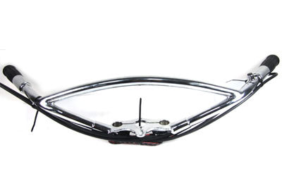 Spring Fork Inline Handlebar Chrome - V-Twin Mfg.