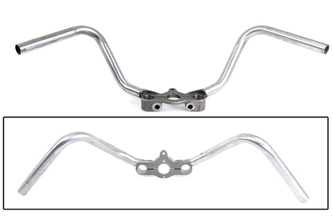 WR Hillclimber Spring Fork Inline Handlebar Raw - V-Twin Mfg.