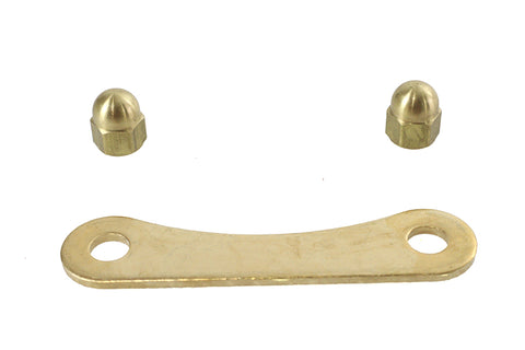 Spring Fork Bridge Top Plate Rod Support Brass - V-Twin Mfg.