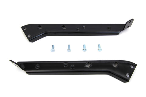 Black Saddlebag Guard Kit Brackets - V-Twin Mfg.