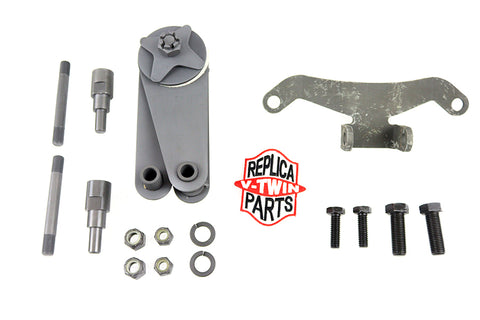 WR Parkerized Spring Fork Scissor Steering Damper Kit - V-Twin Mfg.