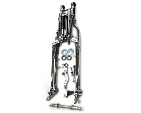 FXSTS Inline Spring Fork Assembly Chrome - V-Twin Mfg.