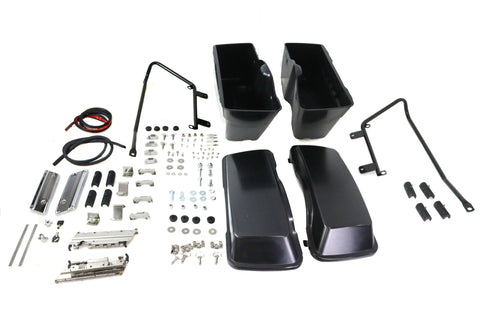 Softail Saddlebag Kit Black - V-Twin Mfg.