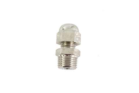 Knucklehead Nickel Plated Rocker Box Cap with Fitting - V-Twin Mfg.