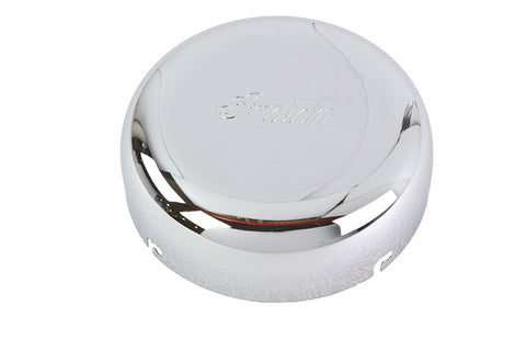 7 inch Script Air Cleaner Cover Chrome - V-Twin Mfg.