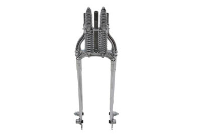22 inch Inline Spring Fork Chrome +4 inch - V-Twin Mfg.