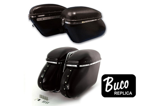 Black Magic Royalite Saddlebag Set - V-Twin Mfg.