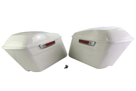Saddlebag Kit White - V-Twin Mfg.