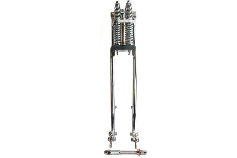D+D Narrow Spring Fork Assembly Chrome 21 inch - V-Twin Mfg.