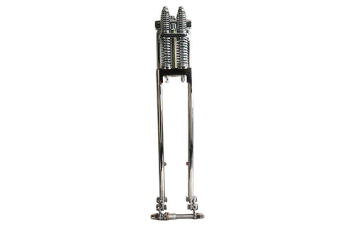 D+D Narrow Spring Fork Assembly Chrome 25 inch - V-Twin Mfg.