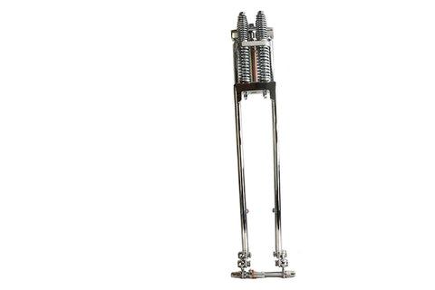 D+D Narrow Spring Fork Assembly Chrome 27 inch - V-Twin Mfg.