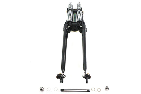 20 inch Tedd Narrow Spring Fork Assembly Black - V-Twin Mfg.