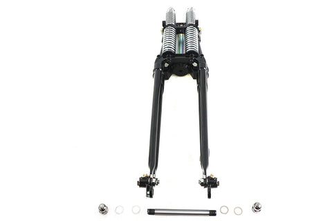 22 inch Tedd Narrow Spring Fork Assembly Black - V-Twin Mfg.