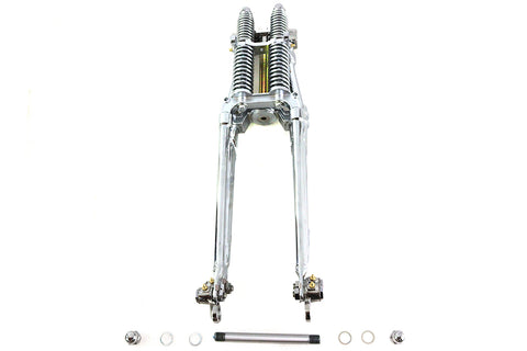 26 inch Tedd Narrow Spring Fork Assembly Chrome - V-Twin Mfg.