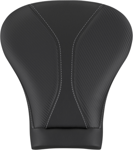 SADDLEMEN Dominator Pillion Pad - Touring - Black w/ Gray Stitching - FL '08-'23 808-07B-0142L