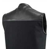 49/51 Vest Motorcycle Leather Canvas Vest