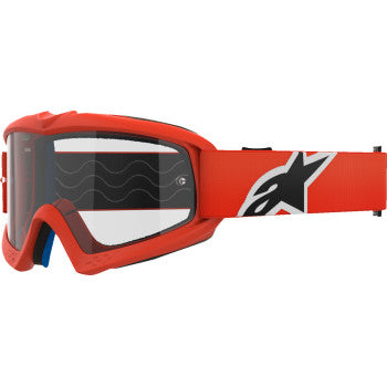 ALPINESTARS GOGGLES Youth Vision Goggle - Corp - Orange - Clear Lens 5140125-430