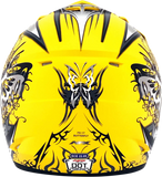AFX FX-17 Helmet - Butterfly - Matte Yellow - Small 0110-7132
