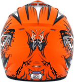 AFX FX-17 Helmet - Butterfly - Matte Orange - Large 0110-7114