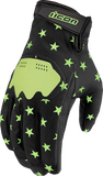 ICON Hooligan™ Old Glory Gloves - Glow - Large 3301-4694