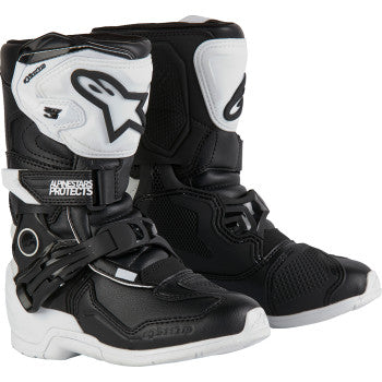 ALPINESTARS Kids Tech 3S Boots - Black/White - US 12 2014524-21-12