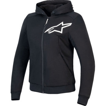 ALPINESTARS Stella Chrome v2 Sport Hoodie - Black/White - Small 4210225-12-S