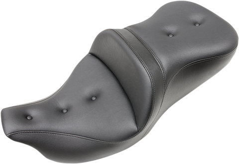 SADDLEMEN Roadsofa Seat - Pillow Top - without Backrest - Black - '09-'23 FLHTCUTG 808-07B-181T