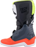 ALPINESTARS Youth Tech 7S Boots - Black/Gray/Red/White/Yellow - US 6 2015017-9058-6