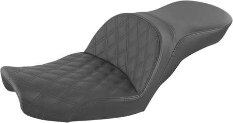SADDLEMEN Explorer Seat - Lattice Stitched - Dyna 896-04-029LS