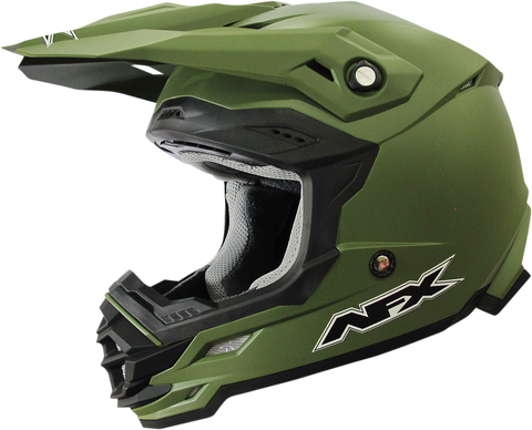 AFX FX-19R Helmet - Matte Olive - XL 0110-7043