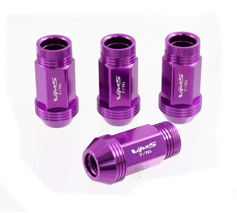 1/2-20 44MM LONG FORGED ALUMINUM OPEN END LIGHT WEIGHT RACING LUG NUTS