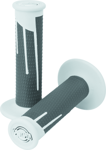 ProTaper Full Diamond Clamp-On Grips - White/Dark Gray