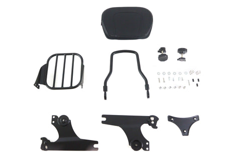Gloss Black Sissy Bar and Rack - V-Twin Mfg.