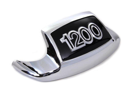 Chrome and Black Front Fender Tip  inch1200 inch - V-Twin Mfg.