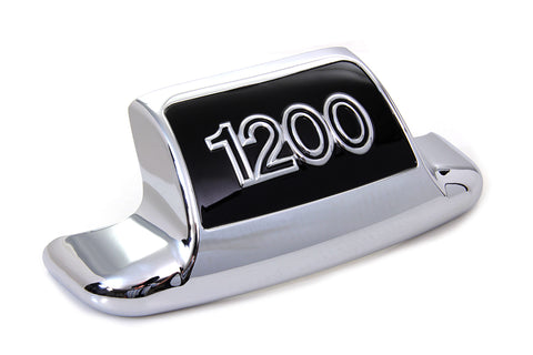 Chrome and Black Rear Fender Tip  inch1200 inch - V-Twin Mfg.