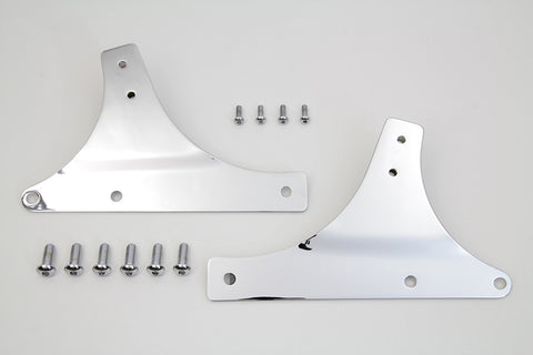 Sissy Bar Side Plate Set Chrome - V-Twin Mfg.