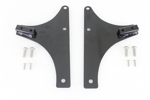 Sissy Bar Side Plate Set Black - V-Twin Mfg.